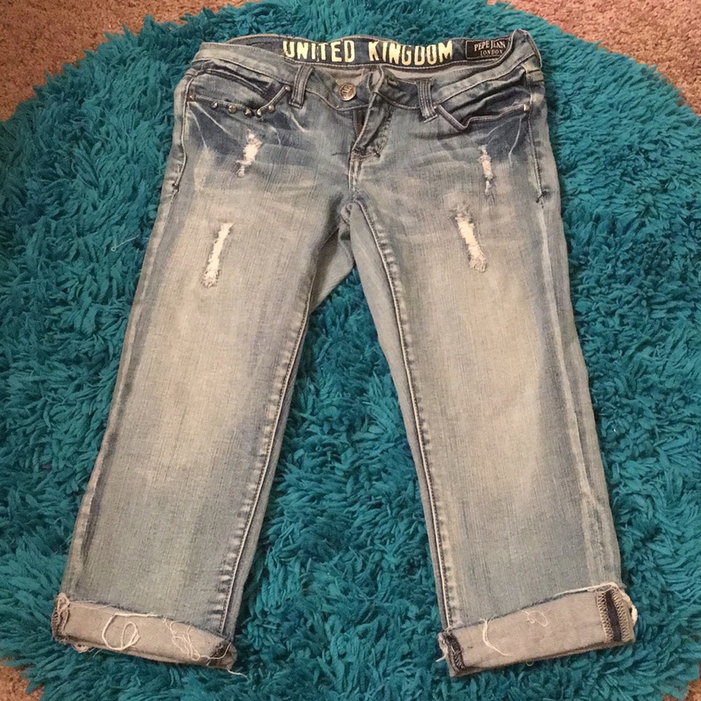 Pepe Jeans Distressed Capris